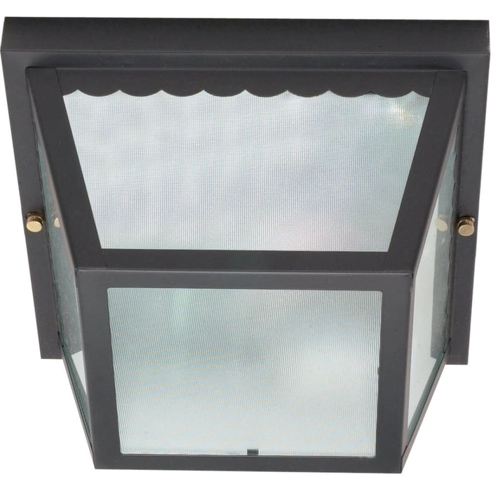 Nuvo Black Outdoor Flushmount - Outdoor Flushmount