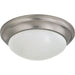 Nuvo Brushed Nickel Flushmount - Flushmounts