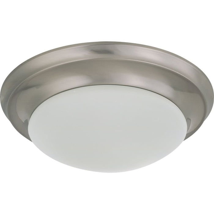 Nuvo Brushed Nickel Flushmount - Flushmounts