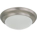 Nuvo Brushed Nickel Flushmount - Flushmounts