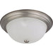 Nuvo Brushed Nickel Flushmount - Flushmounts