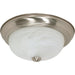 Nuvo Brushed Nickel Flushmount - Flushmounts