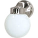 Nuvo Brushed Nickel Outdoor Wall Lantern - Outdoor Wall Lantern