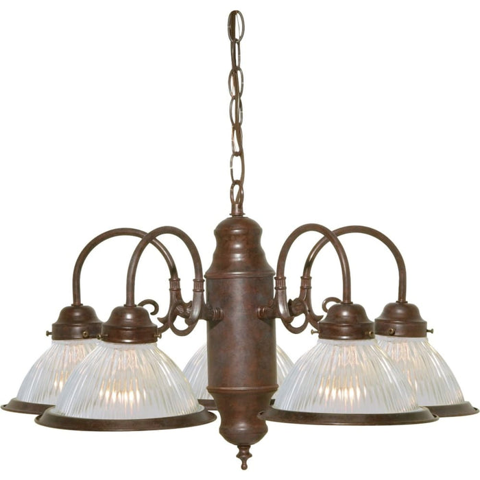 Nuvo Old Bronze Chandelier - Chandeliers