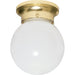 Nuvo Polished Brass Flushmount - Flushmounts