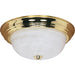Nuvo Polished Brass Flushmount - Flushmounts