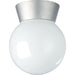 Nuvo Satin Aluminum Outdoor Flushmount - Outdoor Flushmount