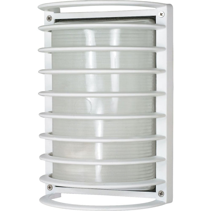 Nuvo Semi Gloss White Outdoor Wall Lantern - Outdoor Wall Lantern