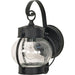 Nuvo Textured Black Outdoor Wall Lantern - Outdoor Wall Lantern