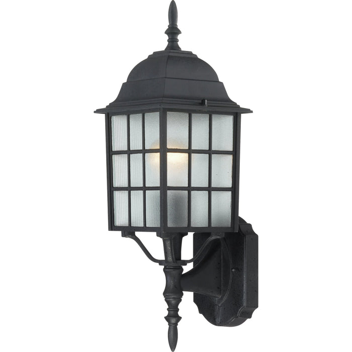 Nuvo Textured Black Outdoor Wall Lantern - Outdoor Wall Lantern
