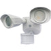 Nuvo White LED Dual Head Security Light - Landscape