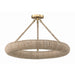 Oakley Soft Gold Jute LED Semi-Flushmount Crystorama OAK-7536-SG_CEILING