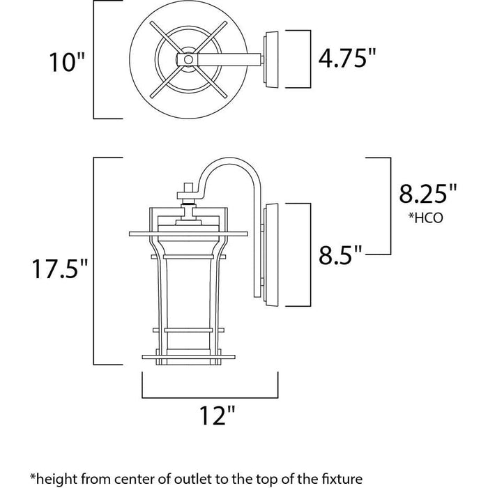 Oakville Black Oxide Outdoor Wall Mount - Outdoor Wall Mount