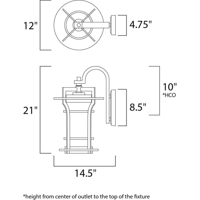 Oakville Black Oxide Outdoor Wall Mount - Outdoor Wall Mount