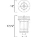 Oakville LED E26 Black Oxide LED Outdoor Pole/Post Mount - Outdoor Pole/Post Mount