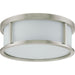 Odeon Brushed Nickel Flushmount - Flushmounts
