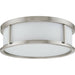 Odeon Brushed Nickel Flushmount - Flushmounts