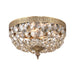 Olde Brass 2 Light Flushmount Crystorama 710-OB-GT-MWP