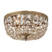 Olde Brass 3 Light Flushmount Crystorama 712-OB-GT-MWP