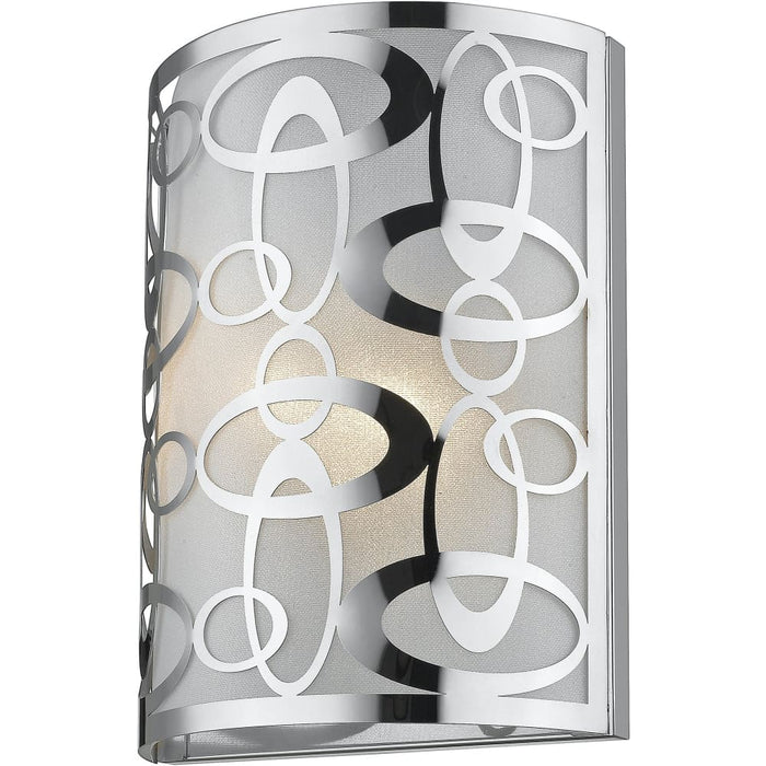 Opal Chrome Wall Sconce - Wall Sconces