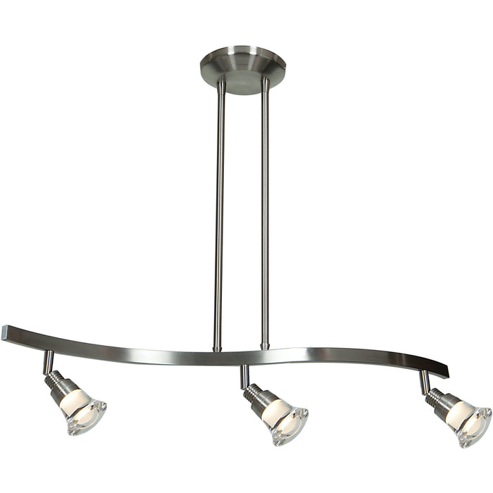 Optix Matte Chrome LED Pendant - Pendants