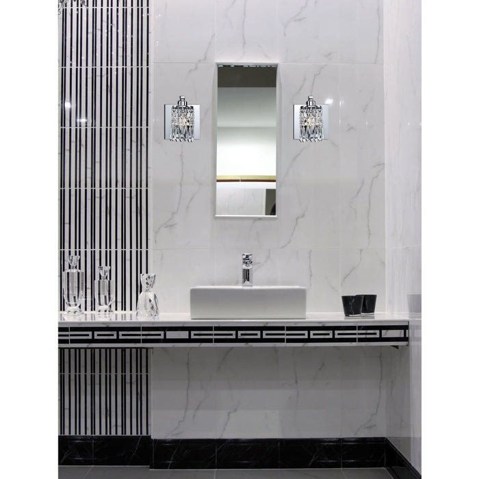 Optix Polished Chrome Vanity Light - Bath & Vanity