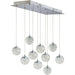 Orb II Polished Chrome LED Multi-Light Pendant - Pendants
