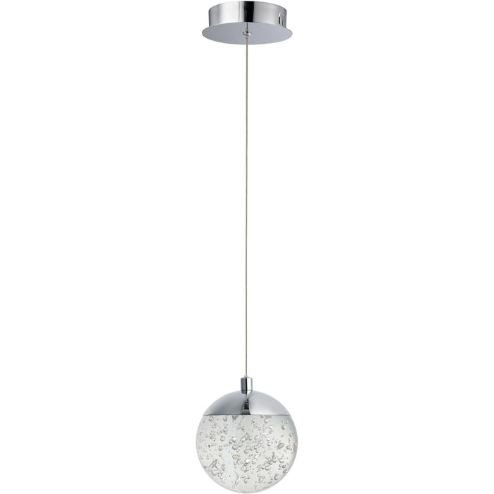 Orb II Polished Chrome LED Single Pendant - Pendants