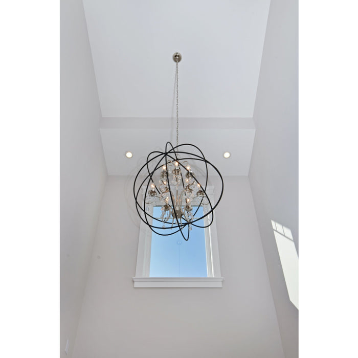 Orbit Anthracite / Polished Nickel Single Pendant - Pendants