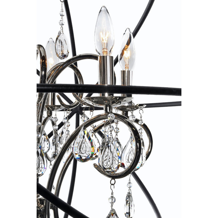 Orbit Anthracite / Polished Nickel Single Pendant - Pendants