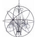 Orbit Anthracite / Polished Nickel Single Pendant - Pendants