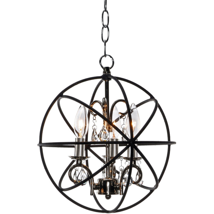 Orbit Anthracite / Polished Nickel Single Pendant - Pendants
