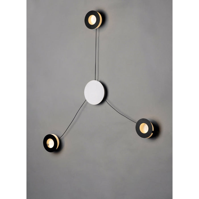 Orbital Black / White LED Wall Sconce - Wall Sconce
