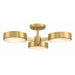 Orson Modern Gold 3 Light Semi-Flushmount Crystorama ORS-733-MG-ST