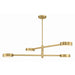 Orson Modern Gold 4 Light Chandelier Crystorama ORS-734-MG-ST