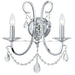 Othello 2 Light Spectra Crystal Polished Polished Chrome Sconce - Wall Sconce