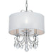 Othello 3 Light Clear Spectra Crystal Polished Chrome Mini Chandelier - Chandeliers