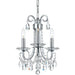 Othello 3 Light Clear Spectra Crystal Polished Chrome Mini Chandelier - Chandeliers
