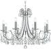 Othello 8 Light Clear Spectra Crystal Polished Chrome Chandelier - Chandeliers