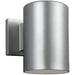 Outdoor Cylinders Painted Brushed Nickel LED Outdoor Wall Lantern - Outdoor Wall Sconce