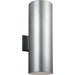 Outdoor Cylinders Painted Brushed Nickel Outdoor Wall Lantern - Outdoor Wall Sconce
