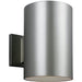 Outdoor Cylinders Painted Brushed Nickel Outdoor Wall Lantern - Outdoor Wall Sconce