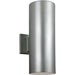Outdoor Cylinders Painted Brushed Nickel Outdoor Wall Lantern - Outdoor Wall Sconce