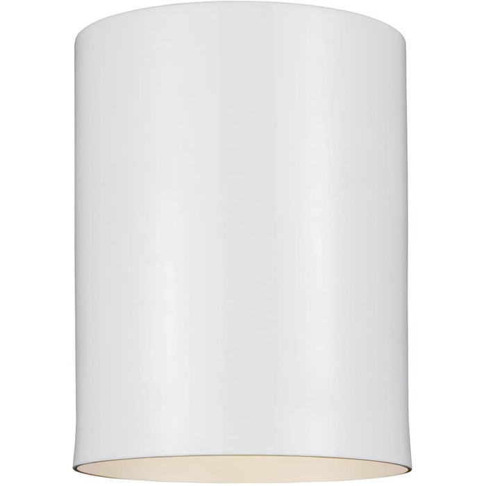 Outdoor Cylinders White LED Outdoor Flush Mount - Outdoor Flush Mounts