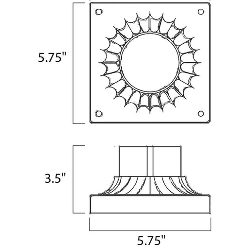 Outdoor Essentials - 200x Earth Tone Outdoor Piermount - Outdoor Pier Mount