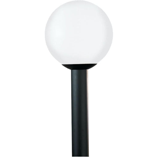 Outdoor Globe White Plastic Outdoor Post Lantern - Outdoor Post Lantern