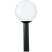 Outdoor Globe White Plastic Outdoor Post Lantern - Outdoor Post Lantern