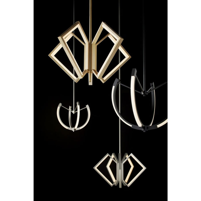 Oxygen Lighting Acadia Aged Brass 5 Light LED Chandelier 3-6143-40 - Chandeliers