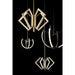 Oxygen Lighting Acadia Aged Brass 5 Light LED Chandelier 3-6143-40 - Chandeliers