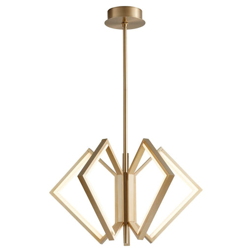 Oxygen Lighting Acadia Aged Brass 5 Light LED Chandelier 3-6143-40 - Chandeliers